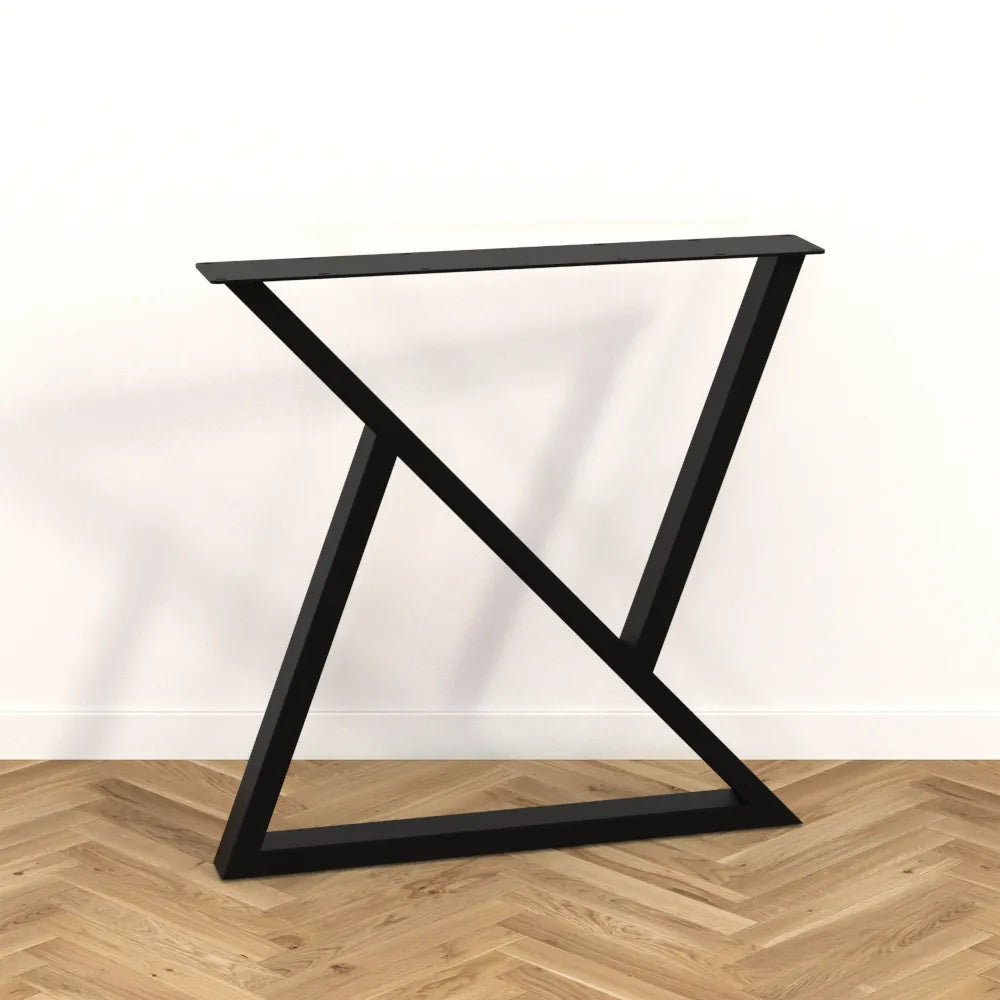 PIED-DE-TABLE-HAUTE-EN-SABLIER-TUBE-80x40-Hauteur-90-Largeur-90