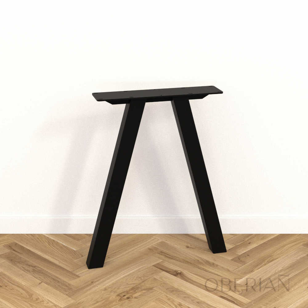 PIED_DE_TABLE_A_MANGER_METAL_MODERNE_EN_V_INVERSE_NOIR_TUBE_60x60_HAUTEUR_71_LARGEUR_60