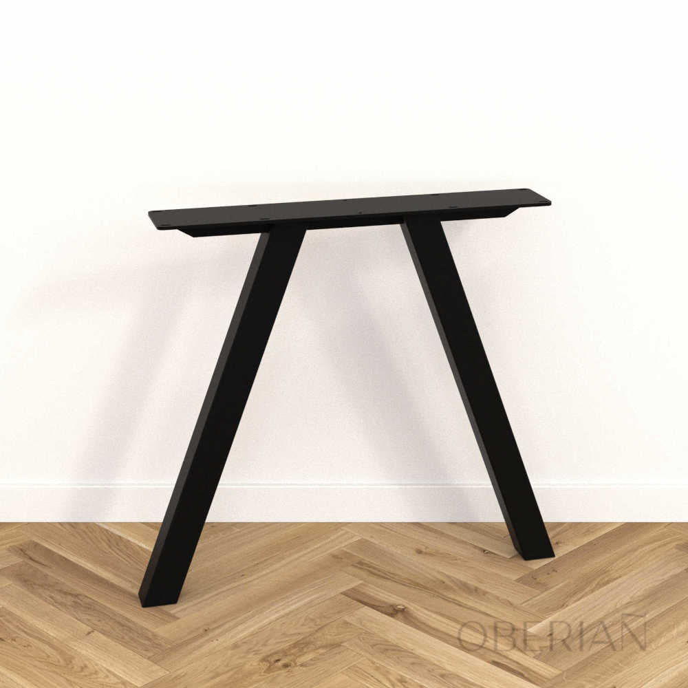 PIED_DE_TABLE_A_MANGER_METAL_MODERNE_EN_V_INVERSE_NOIR_TUBE_60x60_HAUTEUR_71_LARGEUR_80