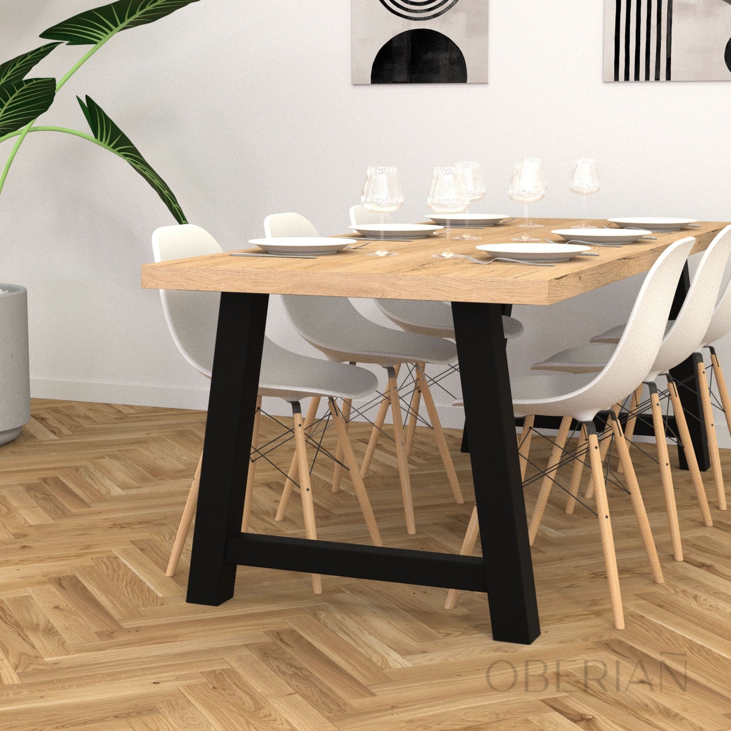 TREBRY - Pied de table à manger Tréteau
