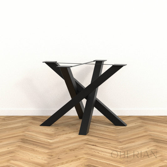 BATZ - Pied de table à manger carré en Mikado