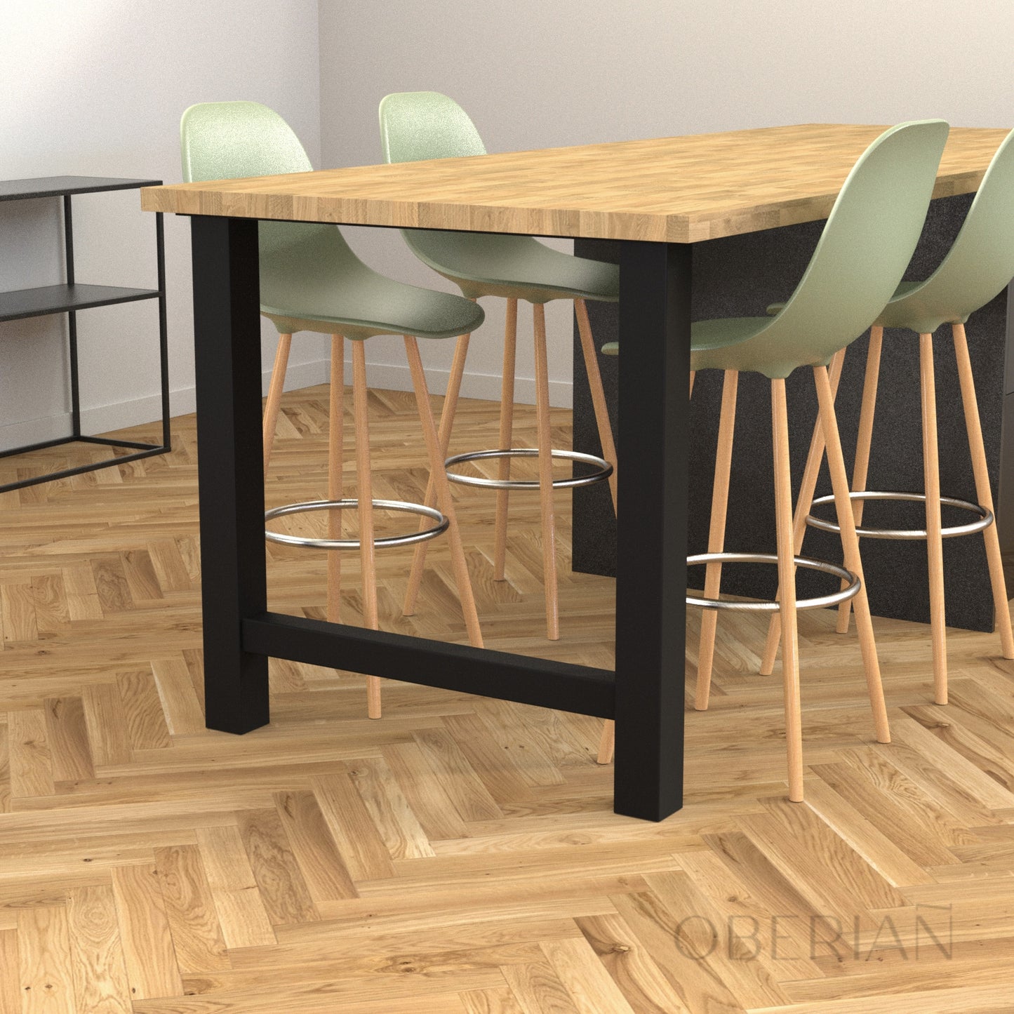 HENON - Pied de table haute en H