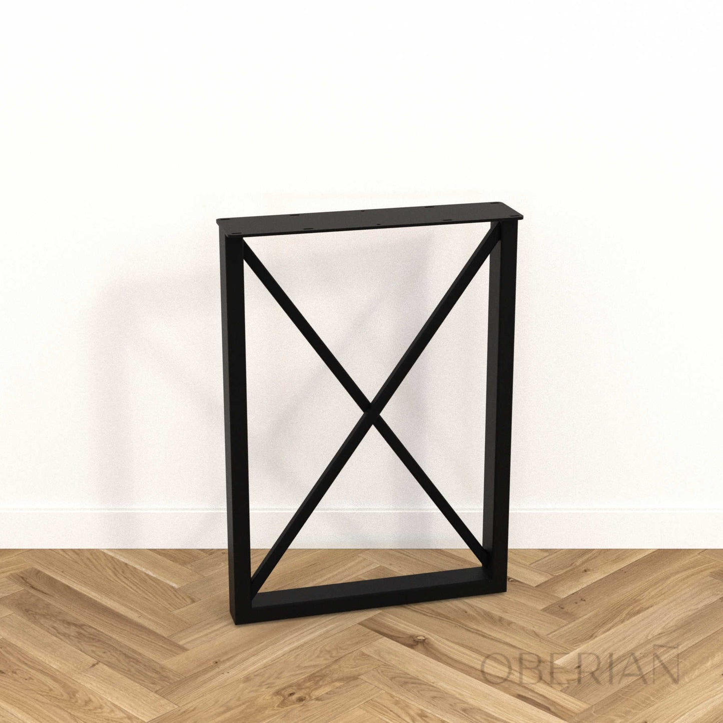 BINIC - Pied de table à manger rectangulaire avec croix