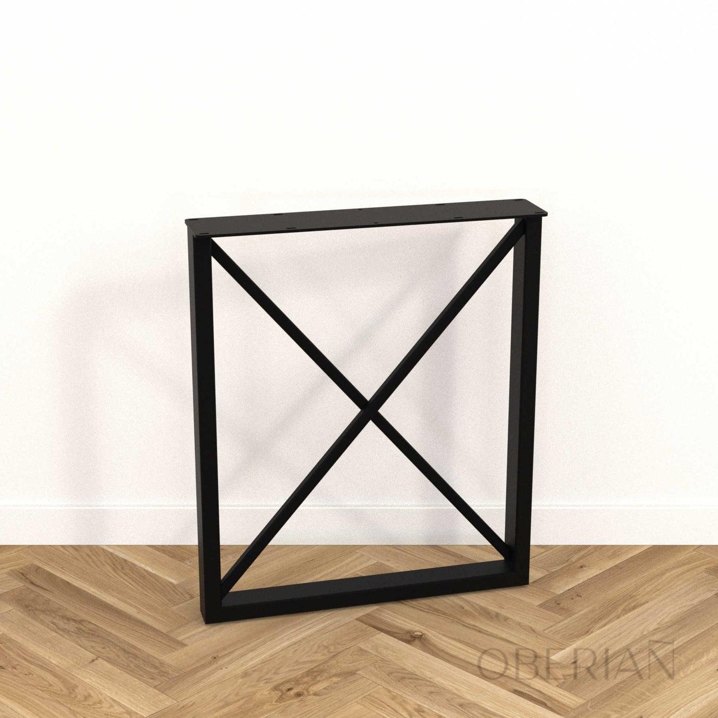 BINIC - Pied de table à manger rectangulaire avec croix