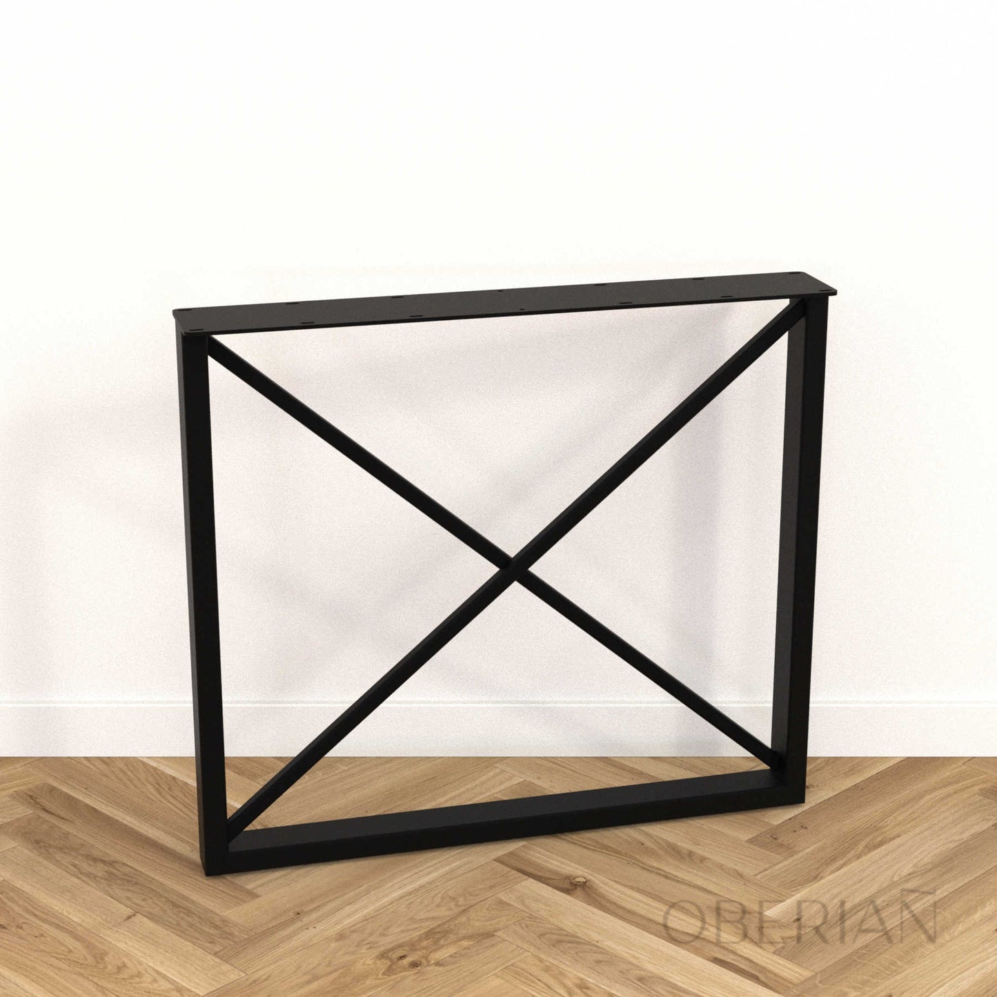 BINIC - Pied de table à manger rectangulaire avec croix