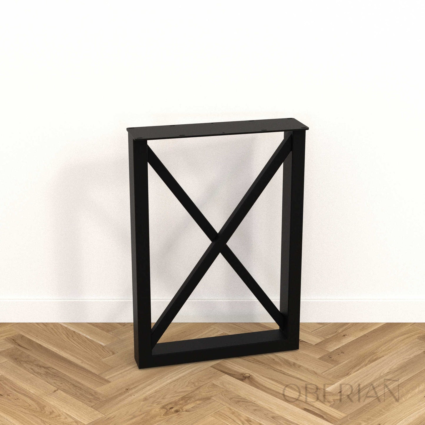 BINIC - Pied de table à manger rectangulaire avec croix