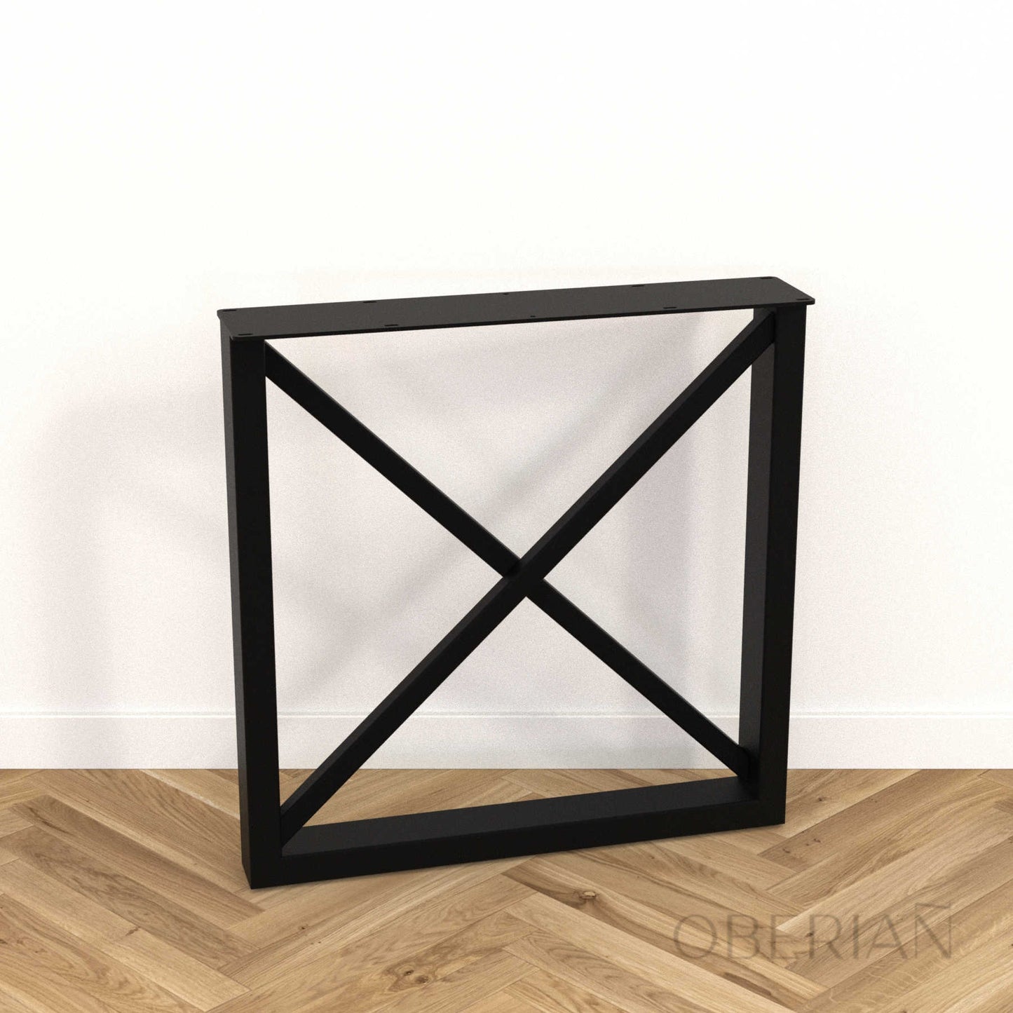 BINIC - Pied de table à manger rectangulaire avec croix