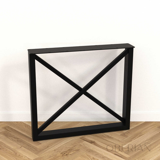 BINIC - Pied de table à manger rectangulaire avec croix