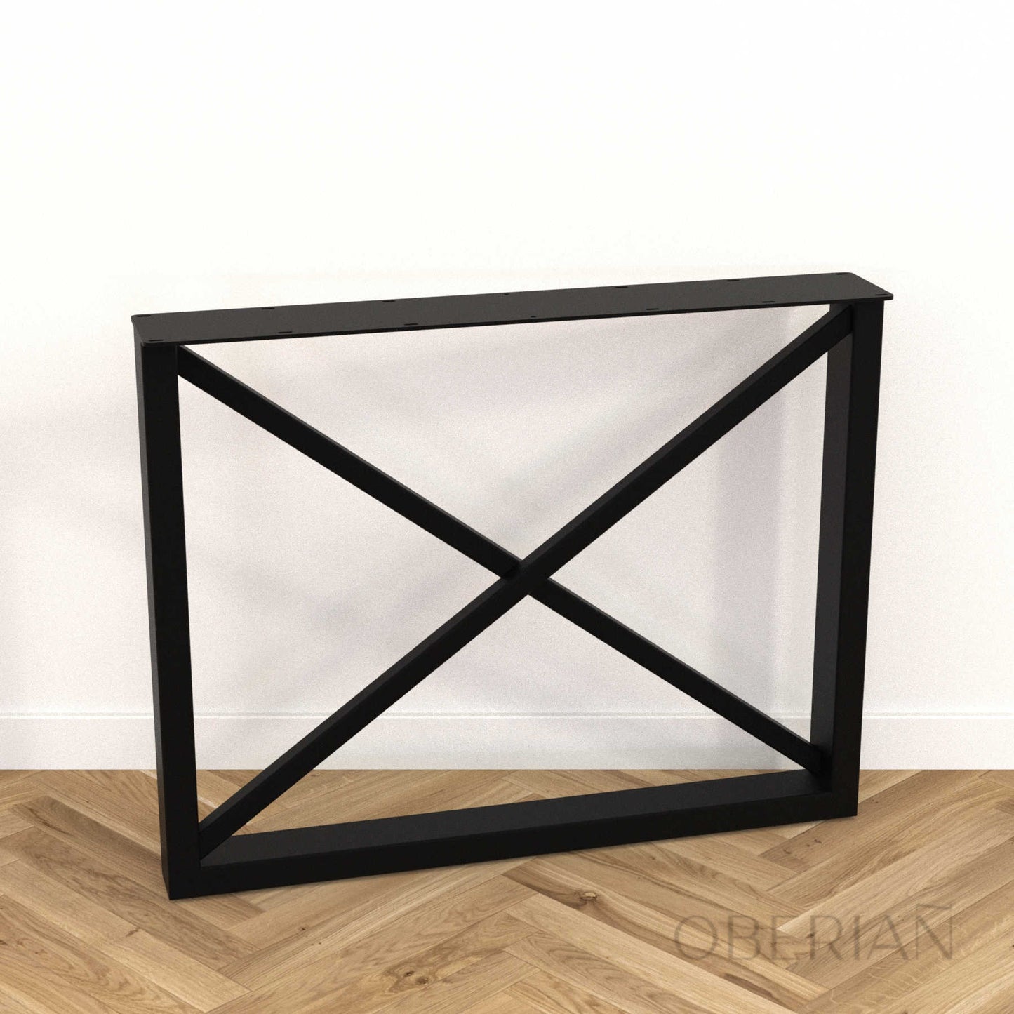 BINIC - Pied de table à manger rectangulaire avec croix