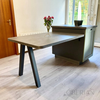 VITRÉ - Pied de table à manger en V